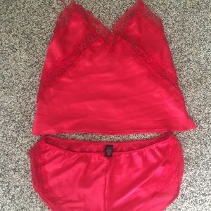 Victoria’s Secret silk pajama cami and short set